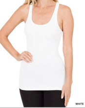 Load image into Gallery viewer, STRETCHY RIBBED KNIT RACERBACK TANK
