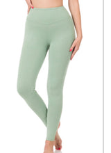 Load image into Gallery viewer, PREMIUM COTTON WIDE WAISTBAND LEGGINGS

