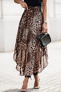 Leopard Midi Skirt